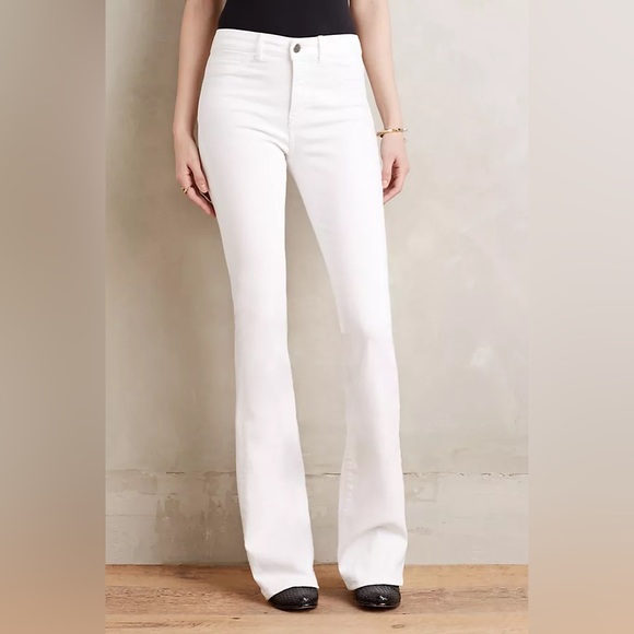 MiH Bodycon Marrakesh Flare Jeans, white, size 24, NWT - Picture 2 of 9